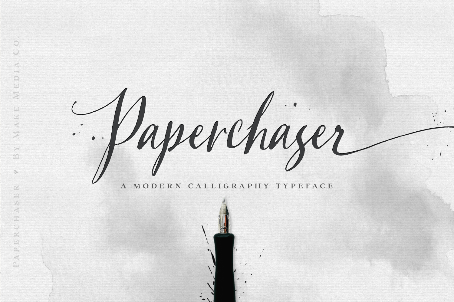 Paperchaser Calligraphy Font Poster #1