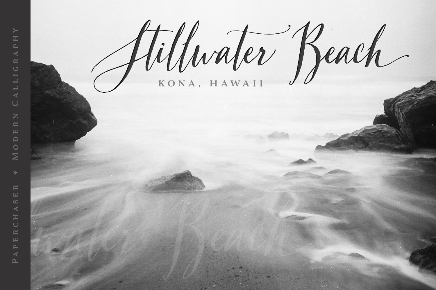 Paperchaser Calligraphy Font Poster #1