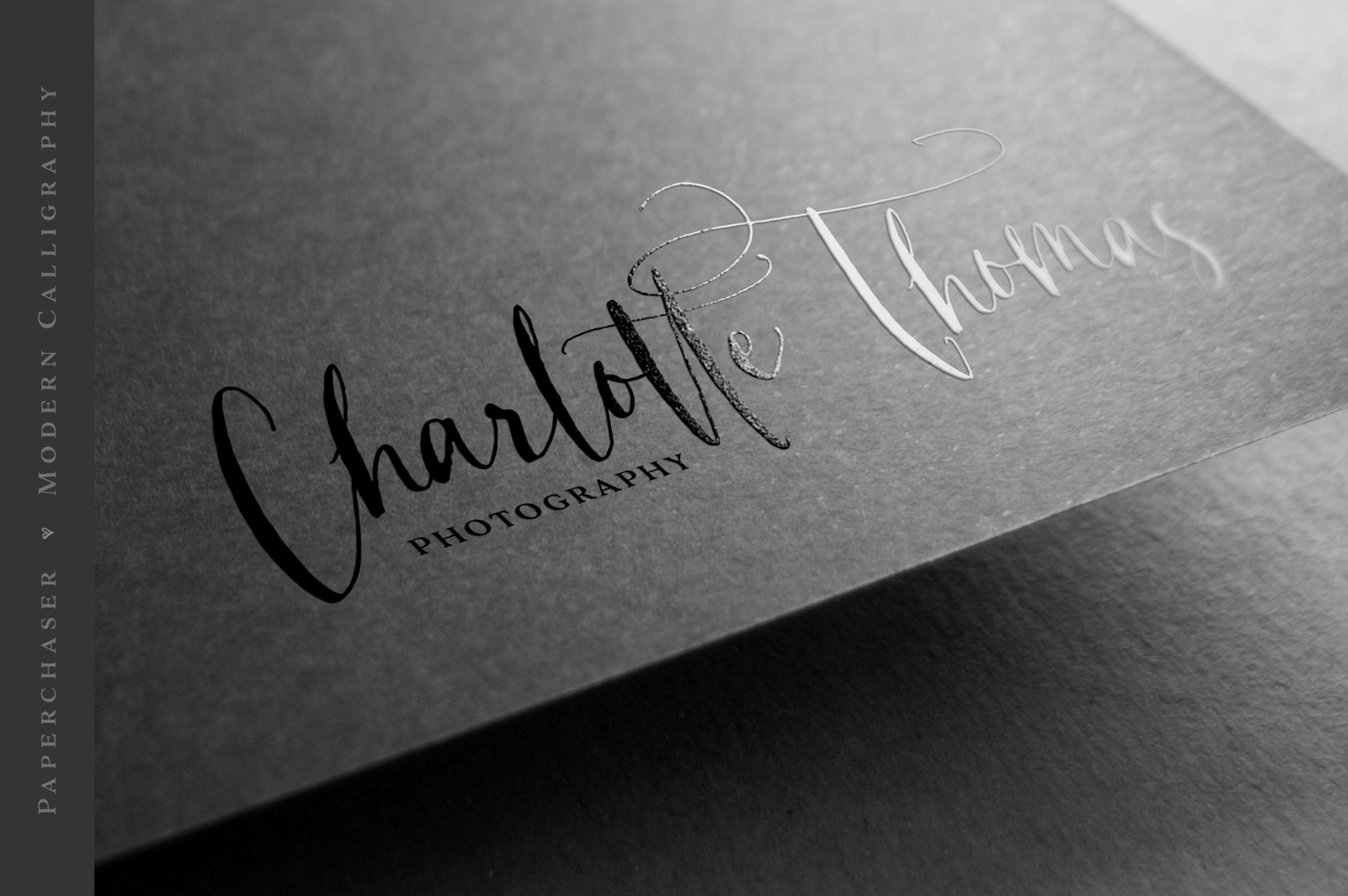 Paperchaser Calligraphy Font Poster #1
