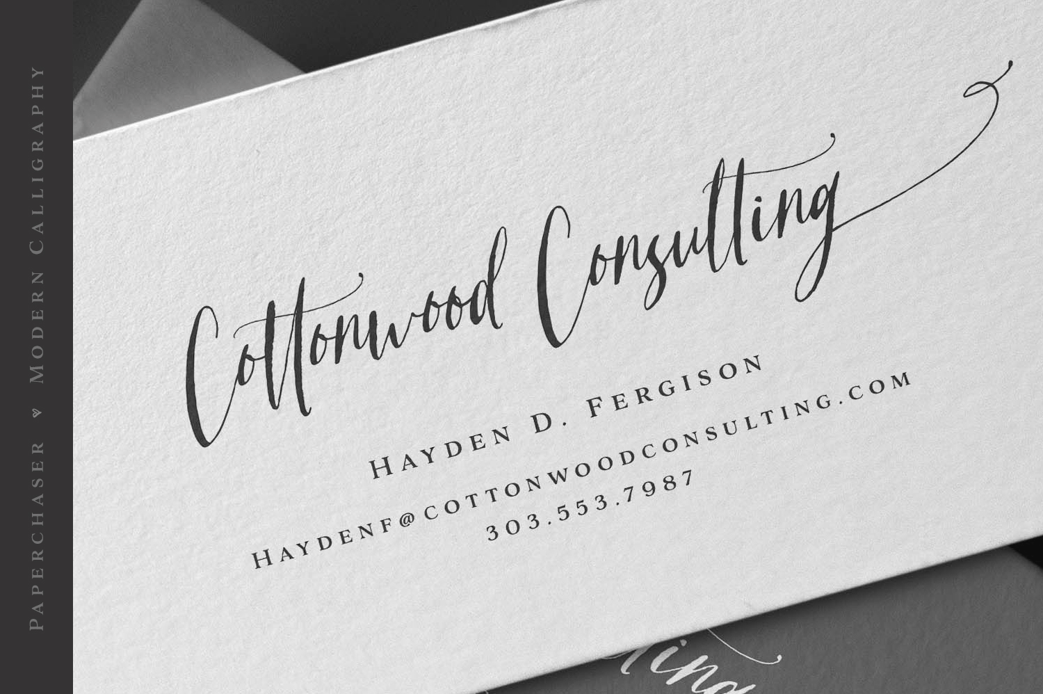 Paperchaser Calligraphy Font Poster #1