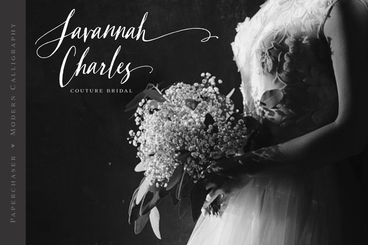 Paperchaser Calligraphy Font Poster #1