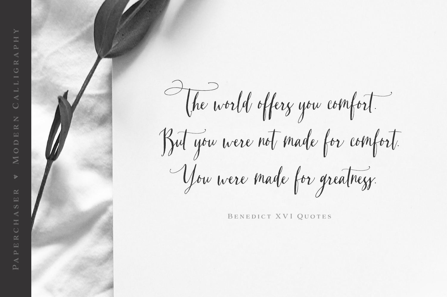 Paperchaser Calligraphy Font Poster #1