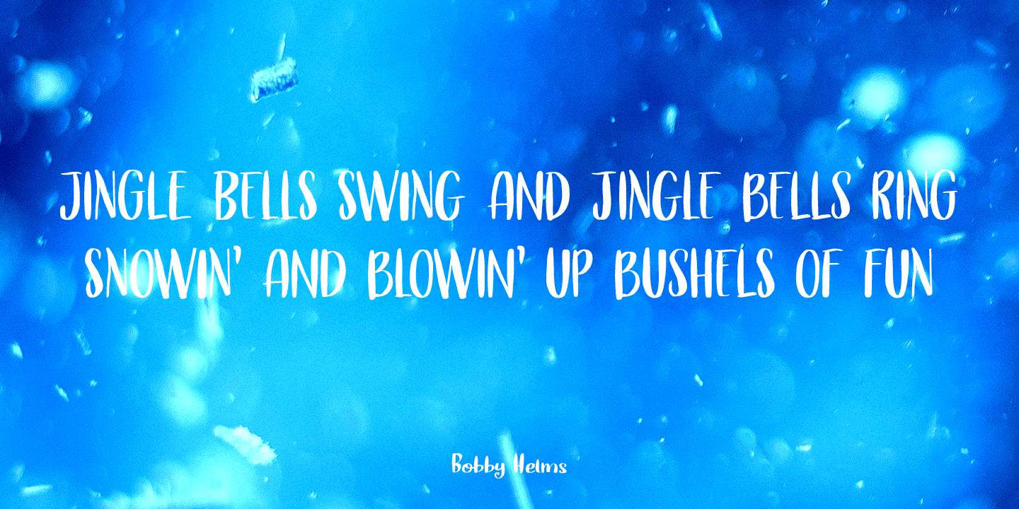Cerulean Blue Font Poster #1