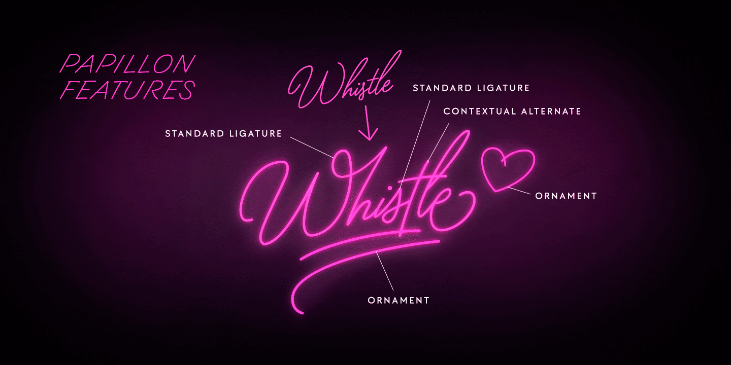 Papillon Script Font Poster #1