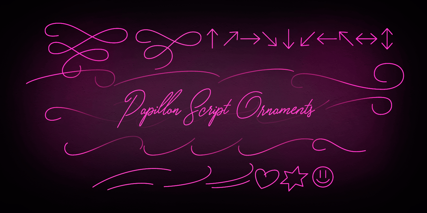 Papillon Script Font Poster #1
