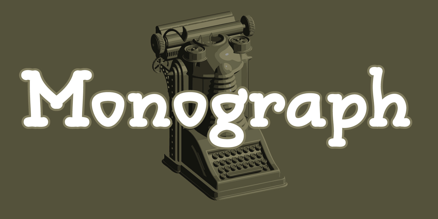 Monograph Font Family Poster