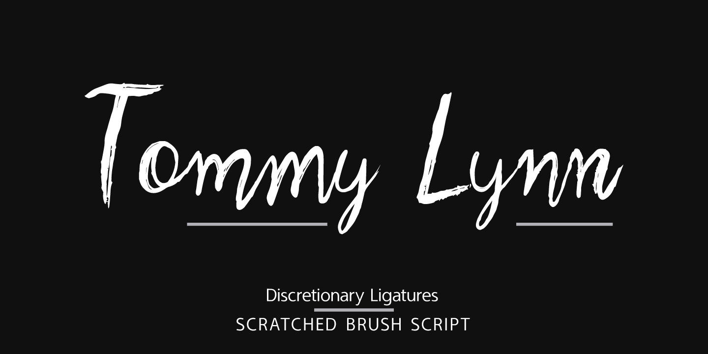 Scratched Brush Script Font Poster #1