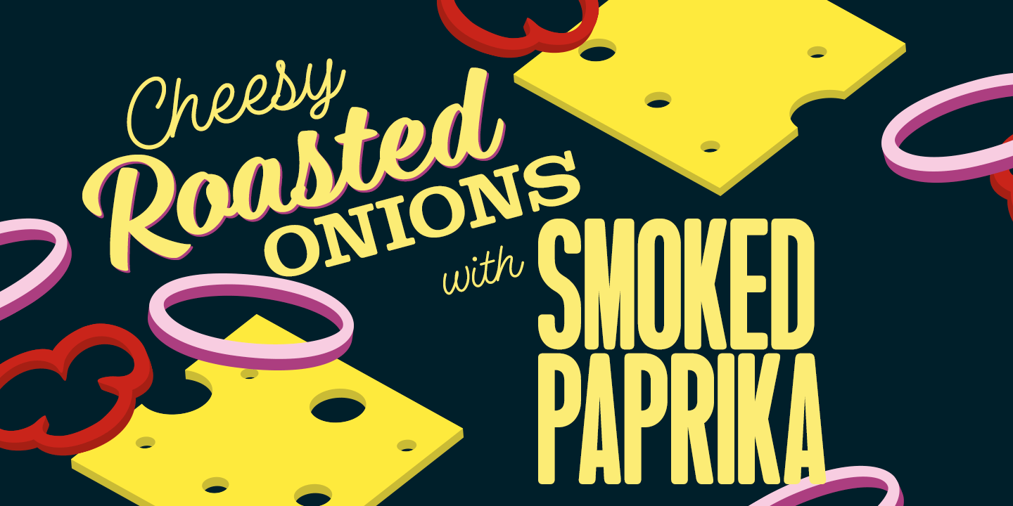 Steak and Cheese Font Family Poster