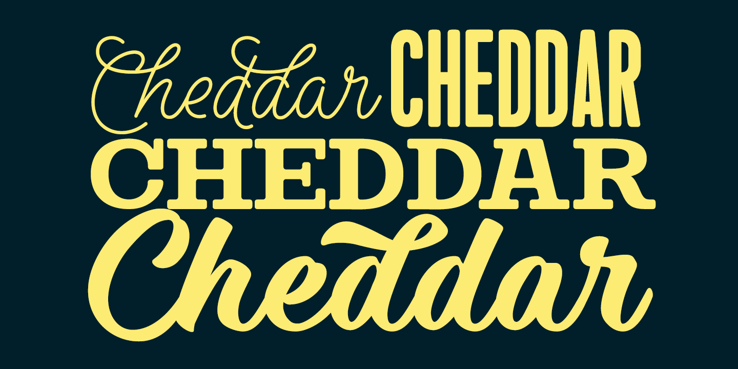 Steak and Cheese Font Poster #1