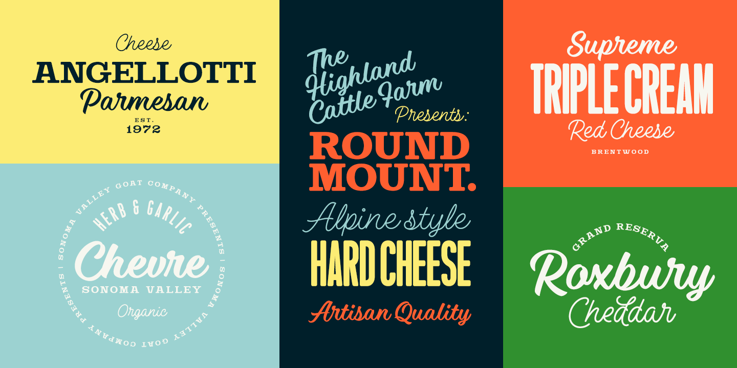 Steak and Cheese Font Poster #1