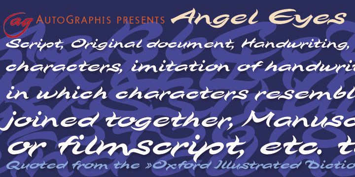 Angel Eyes Font Poster #1