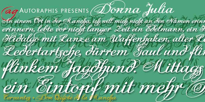 Donna Julia Font Poster #1