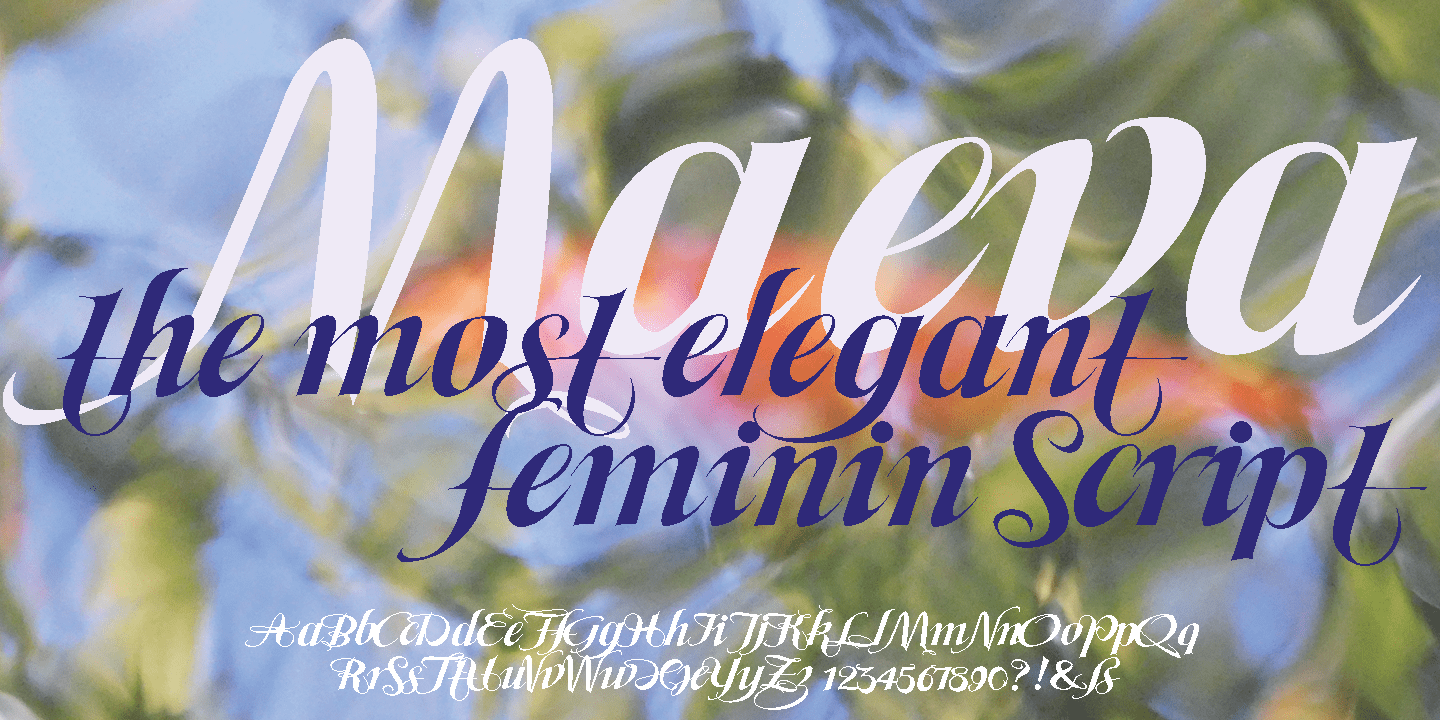 Maeva Font Poster #1