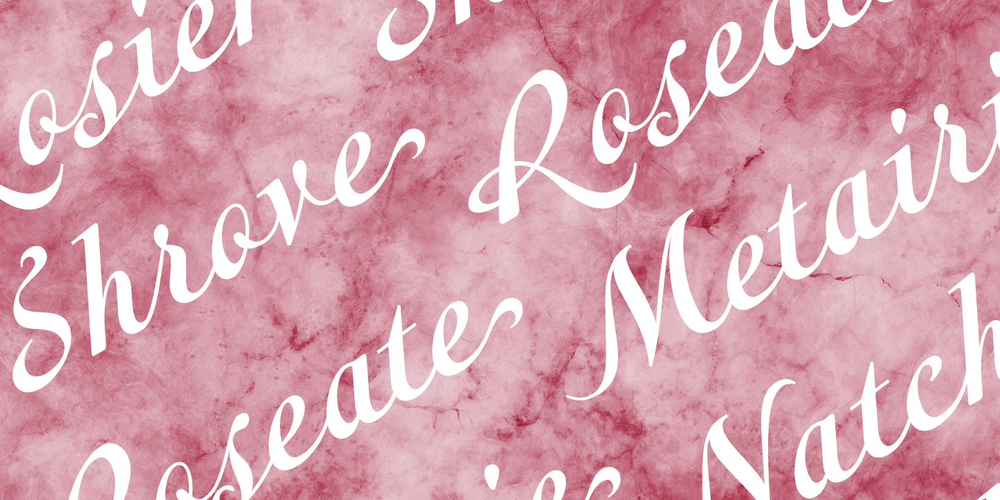 Metairie Font Poster #1