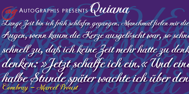 Quiana Font Poster #1