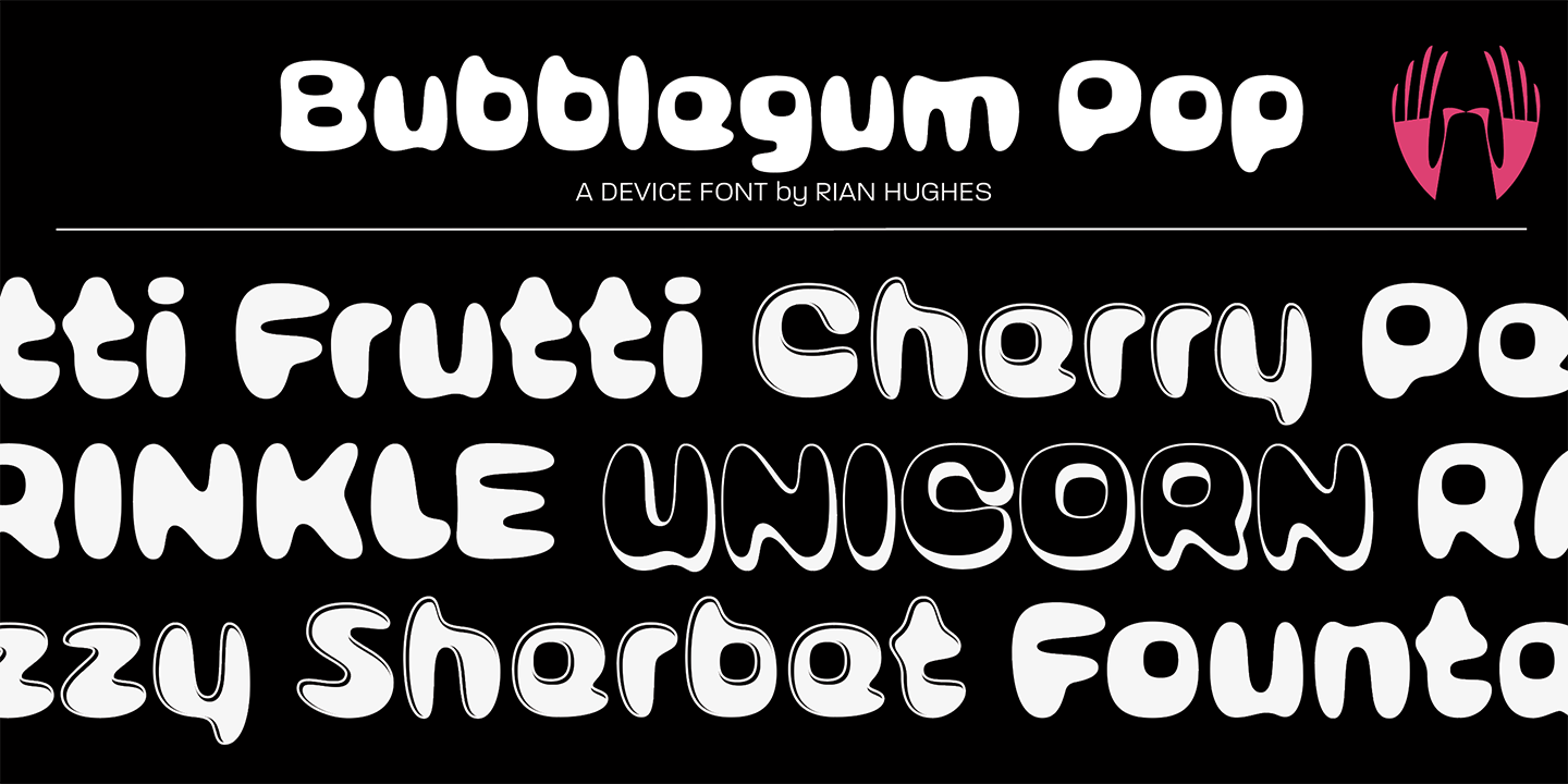 Bubblegum Pop Font Poster #1
