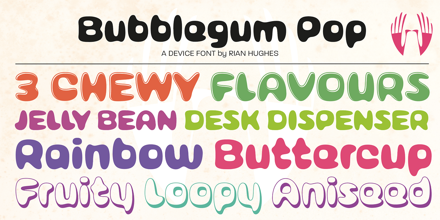 Bubblegum Pop Font Poster #1