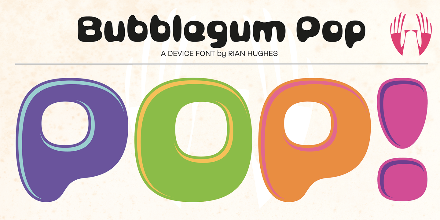 Bubblegum Pop Font Poster #1