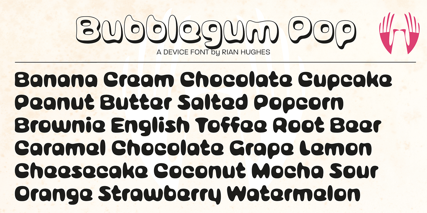 Bubblegum Pop Font Poster #1
