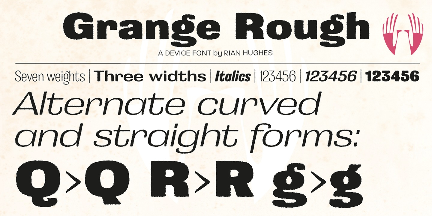Grange Rough Font Poster #1