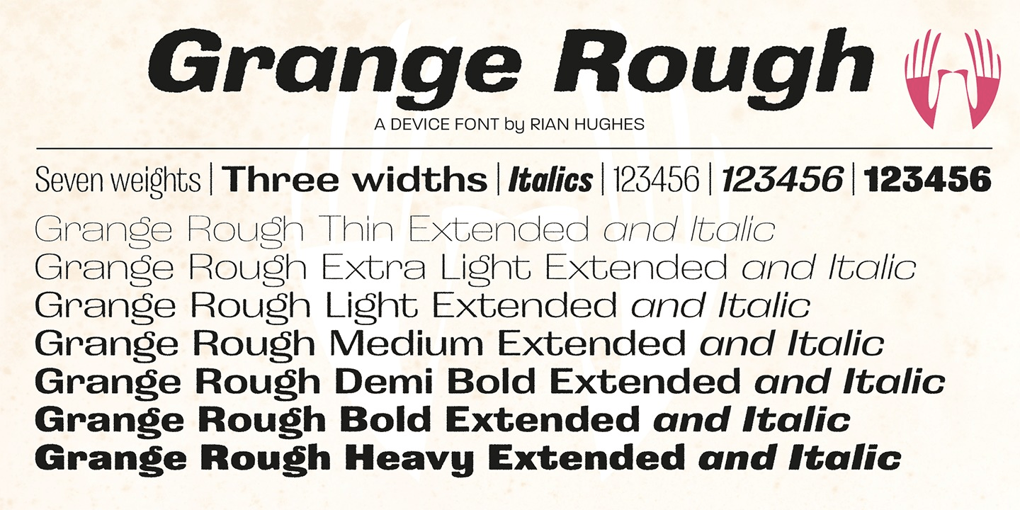 Grange Rough Font Poster #1