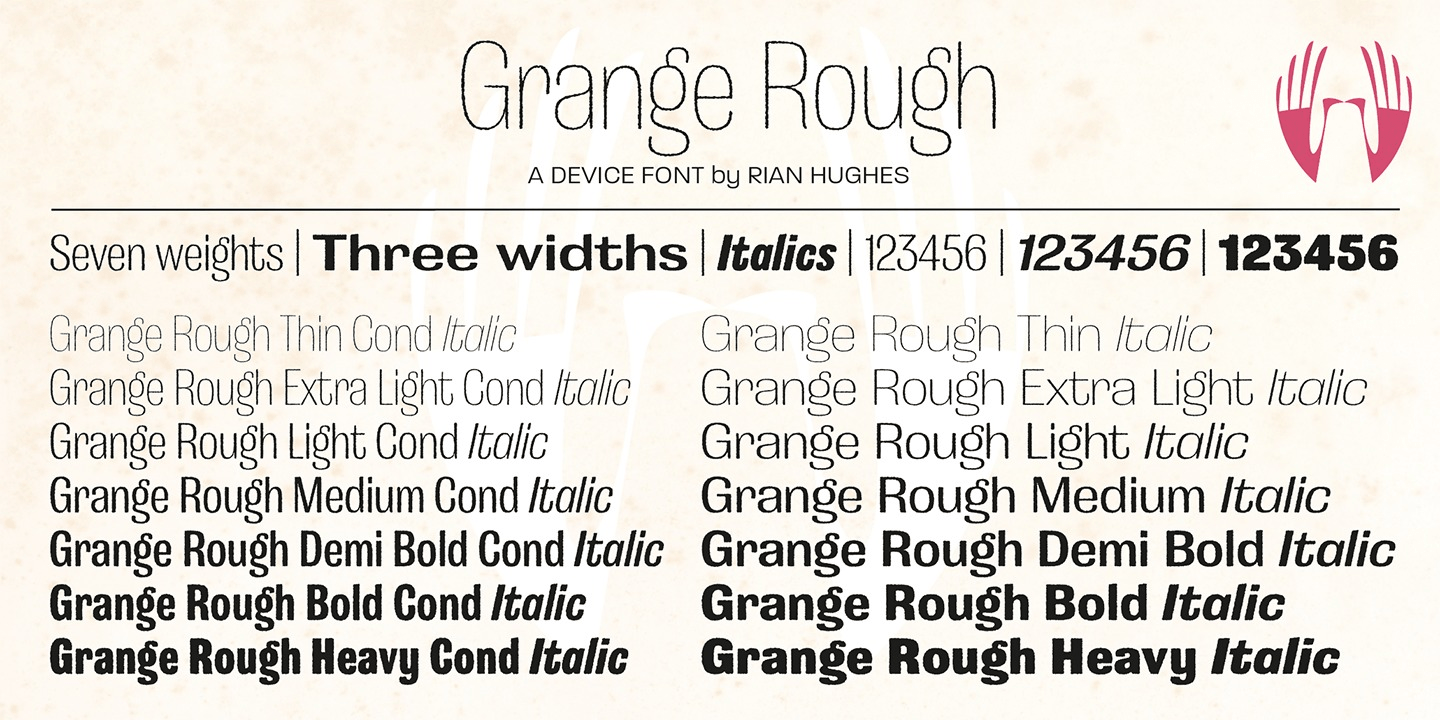 Grange Rough Font Poster #1
