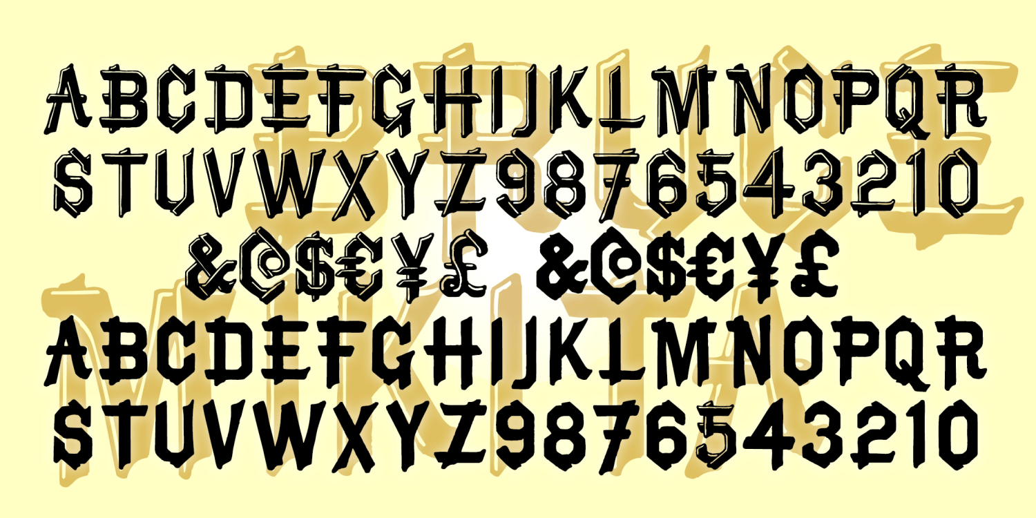 Bruce Mikita Font Family Poster