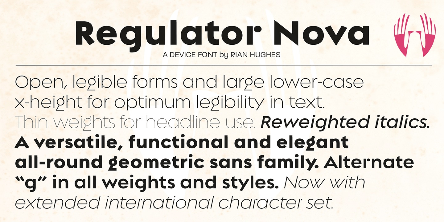 Regulator Nova Font Poster #1
