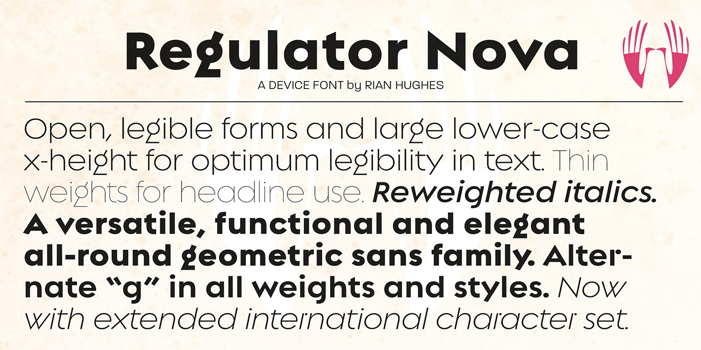 Regulator Nova Font Poster #1