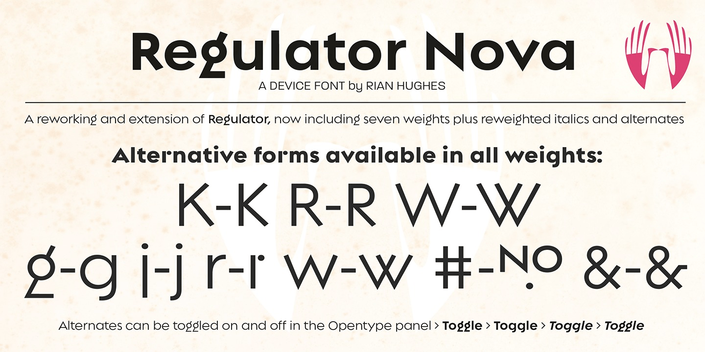 Regulator Nova Font Poster #1