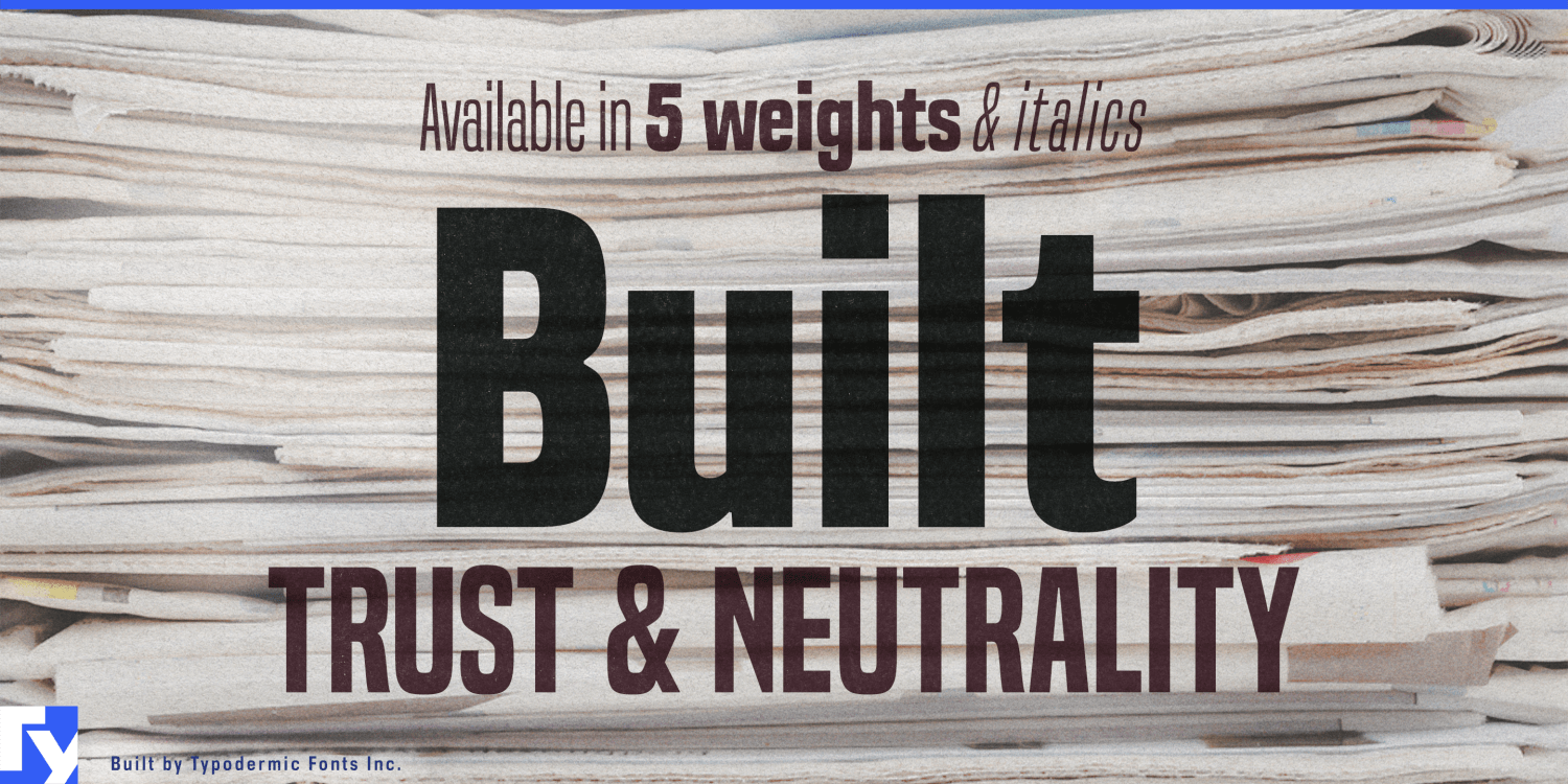 Built Font Poster #1