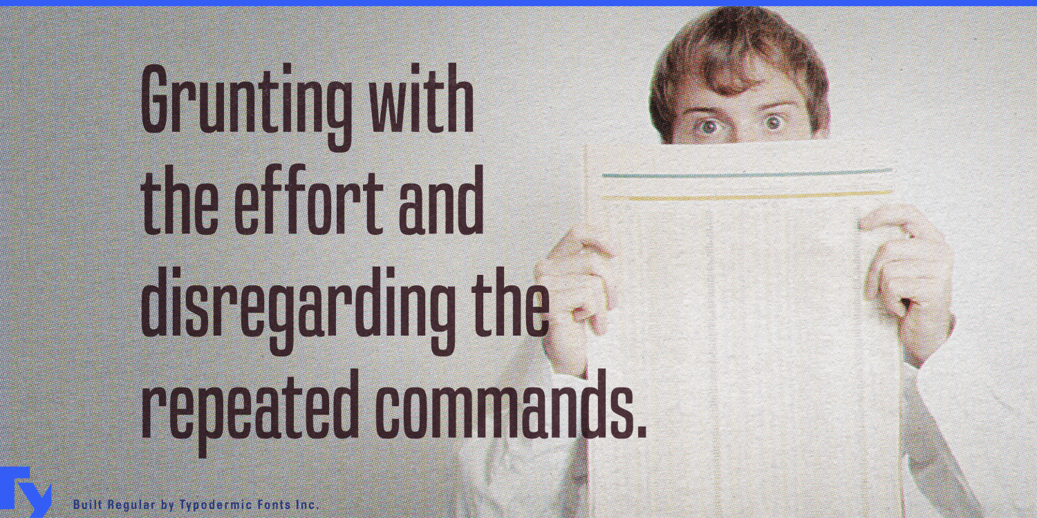 Built Font Poster #1