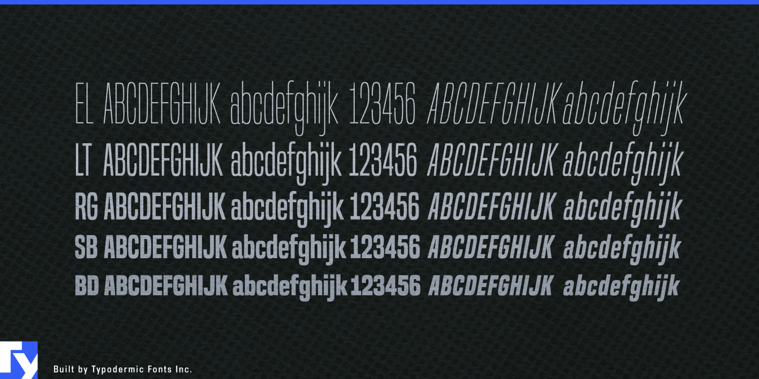 Built Font Poster #1