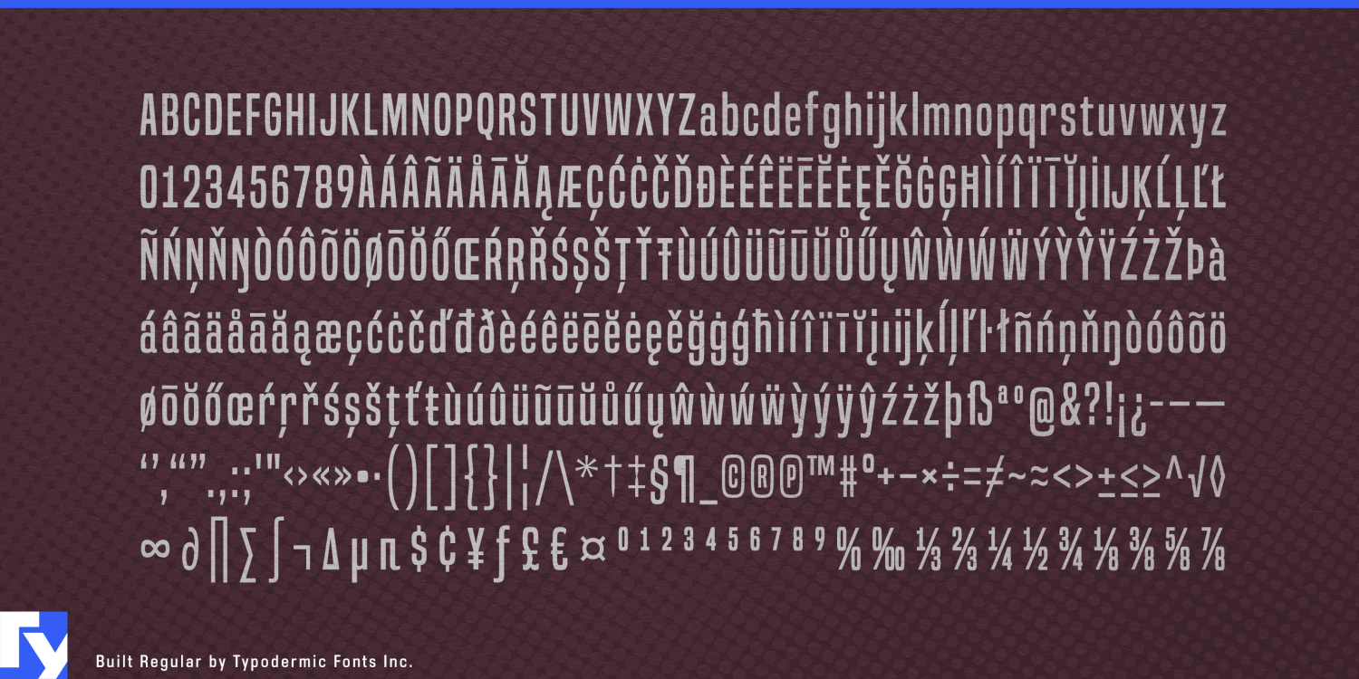 Built Font Poster #1