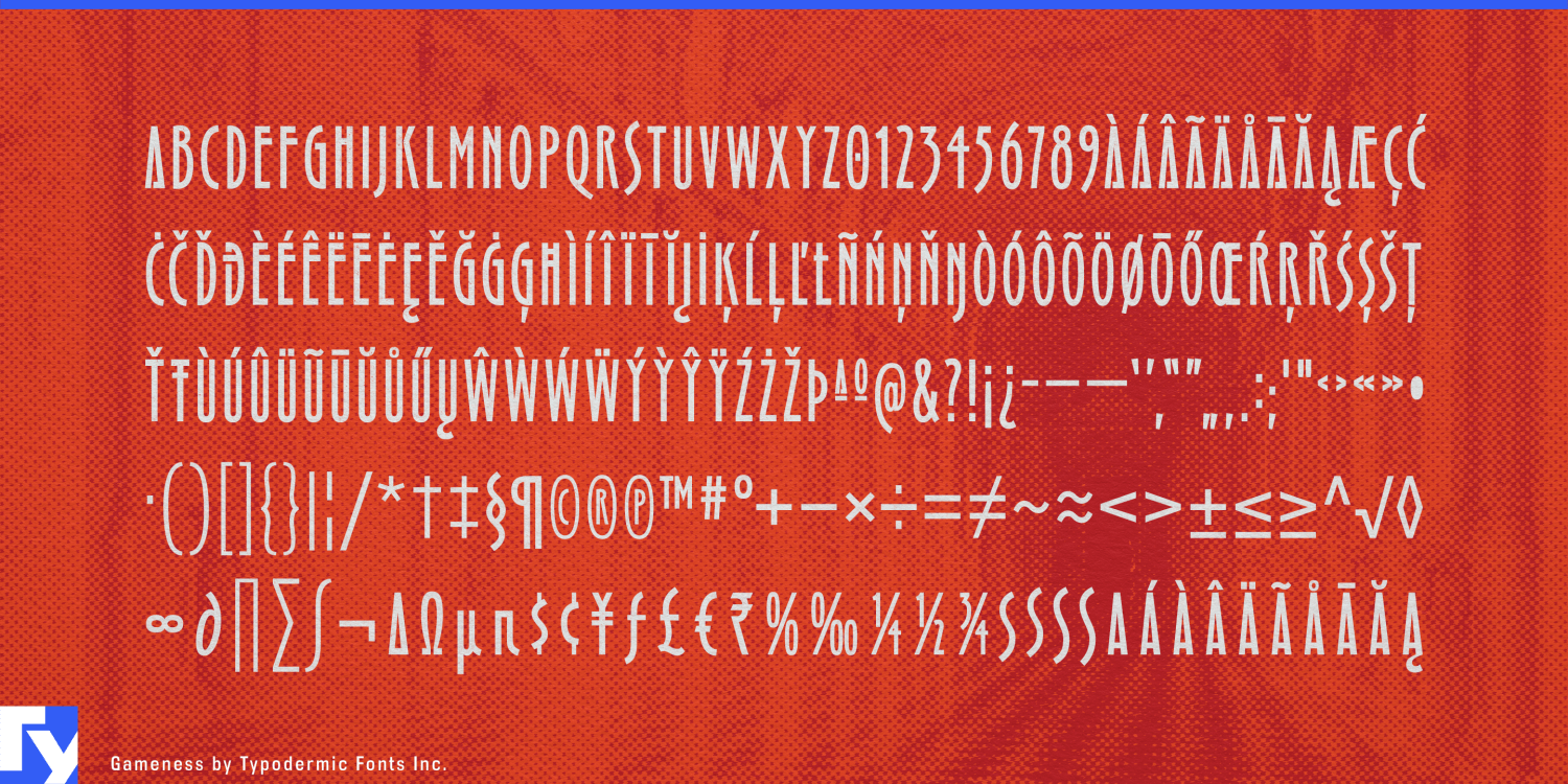 Gameness Font Poster #1