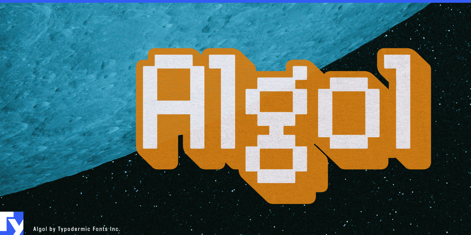 Algol Font Poster #1