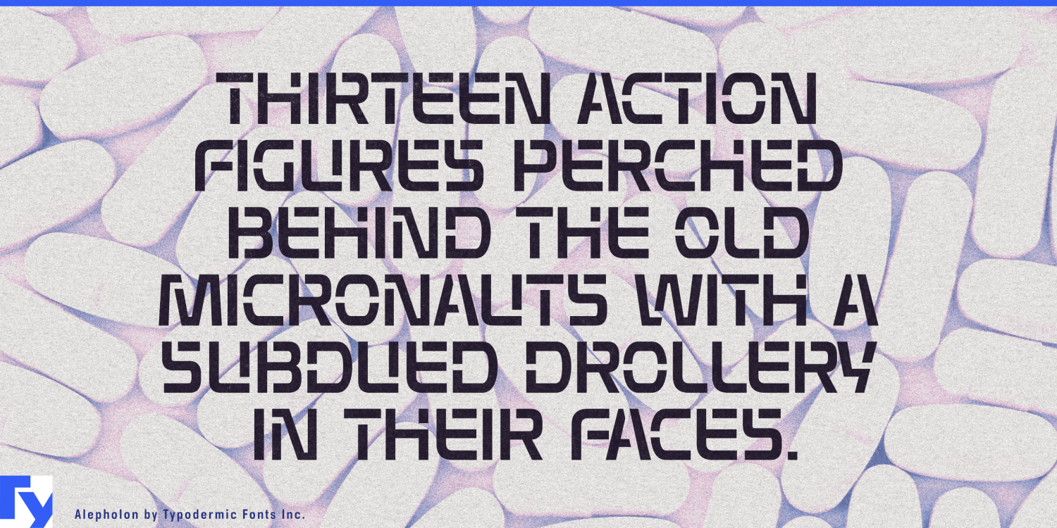 Alepholon Font Poster #1