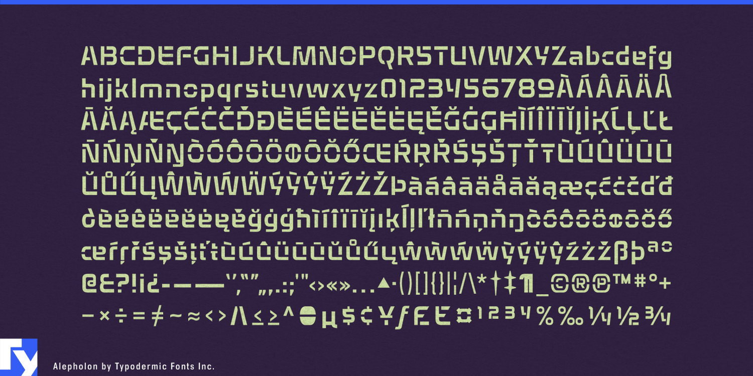 Alepholon Font Poster #1