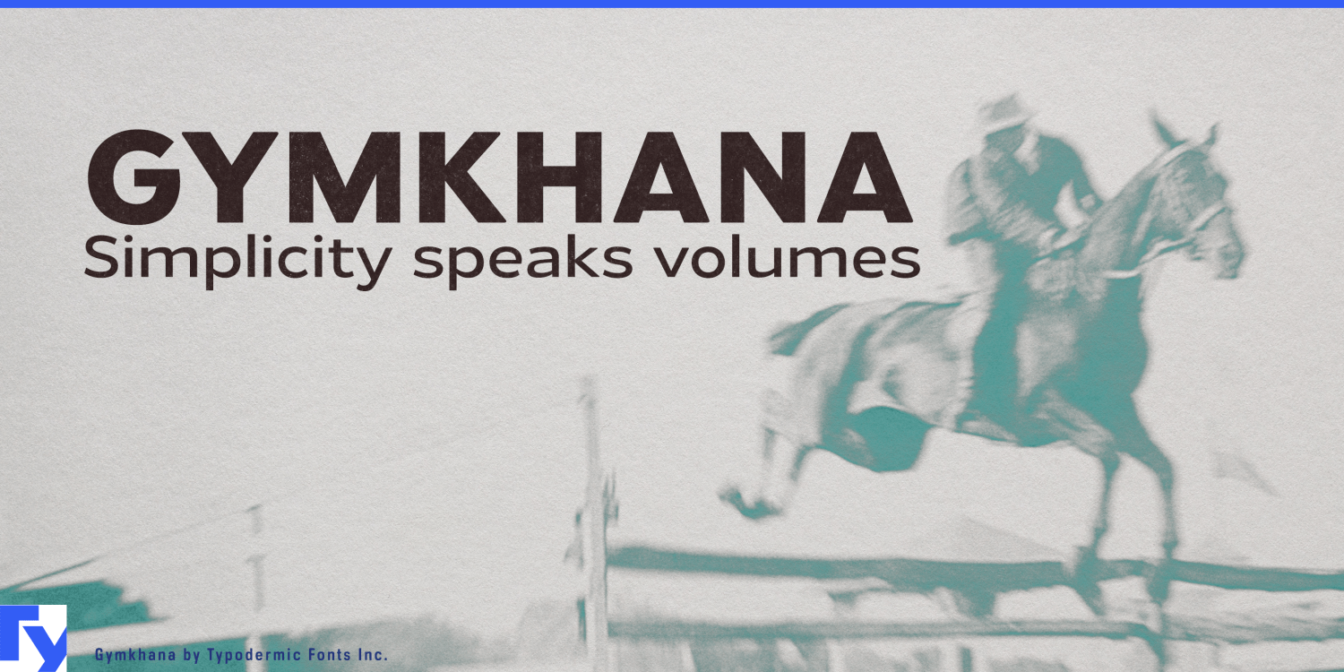 Gymkhana Font Poster #1