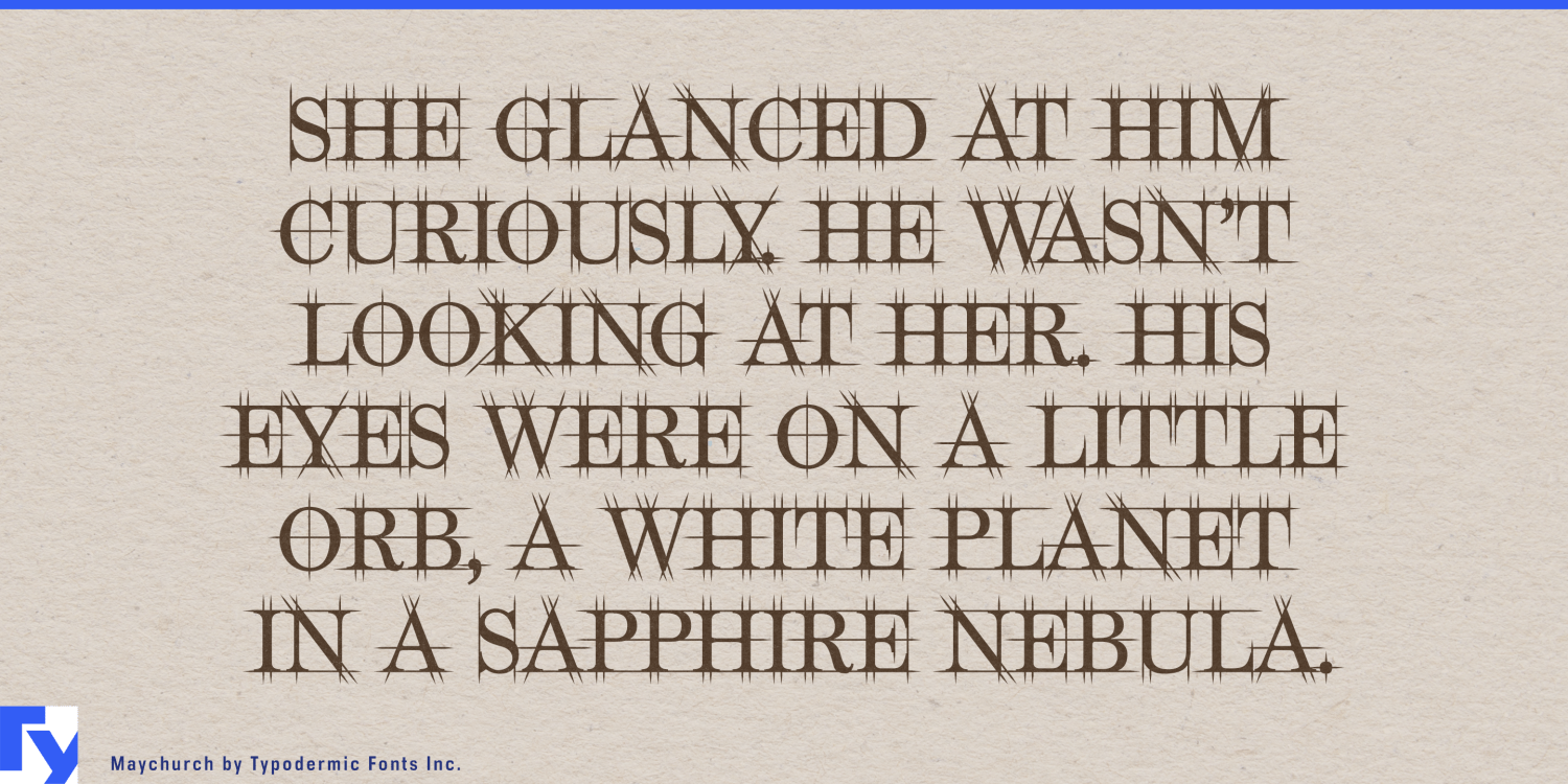Maychurch Font Poster #1
