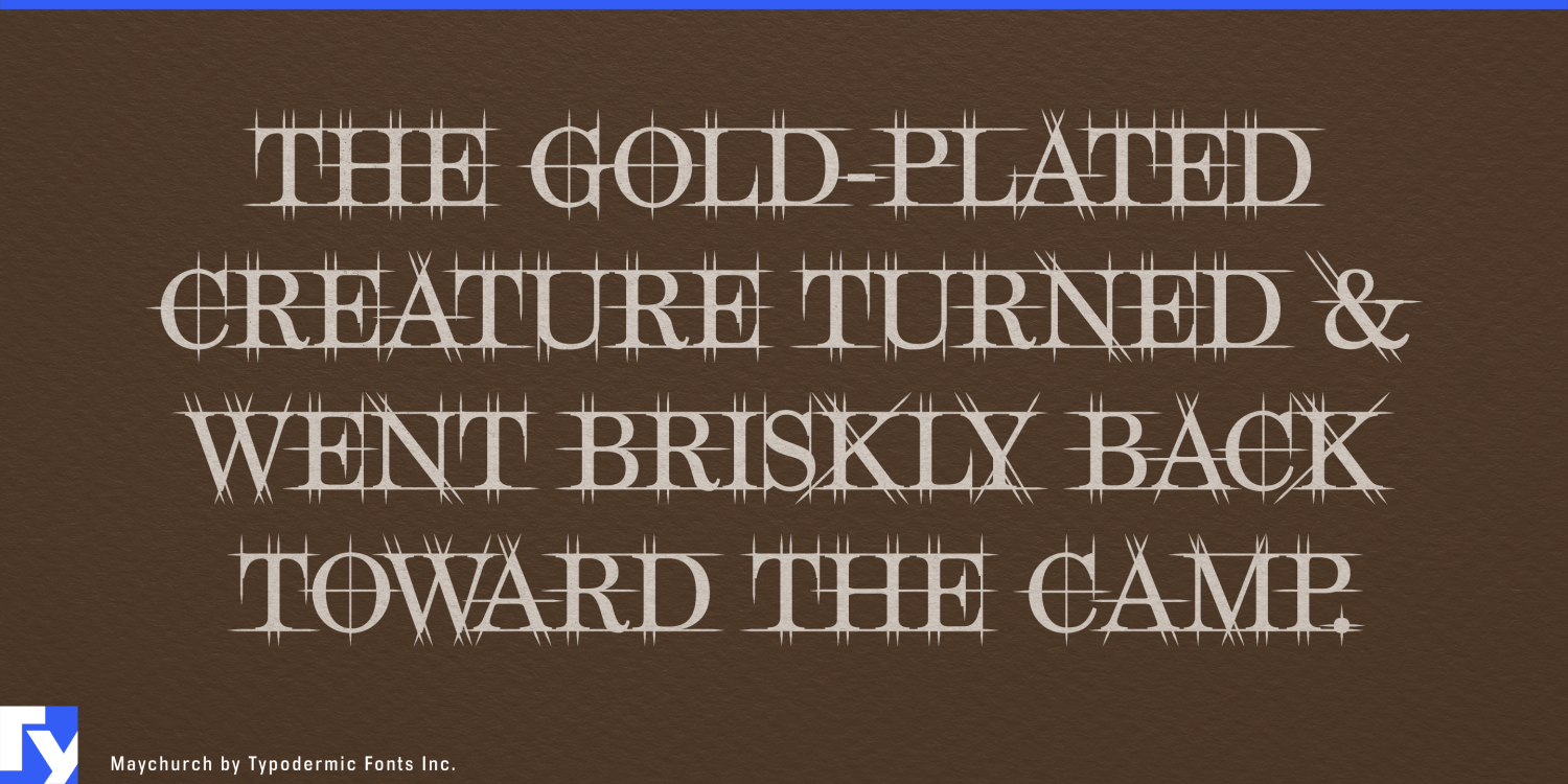 Maychurch Font Poster #1