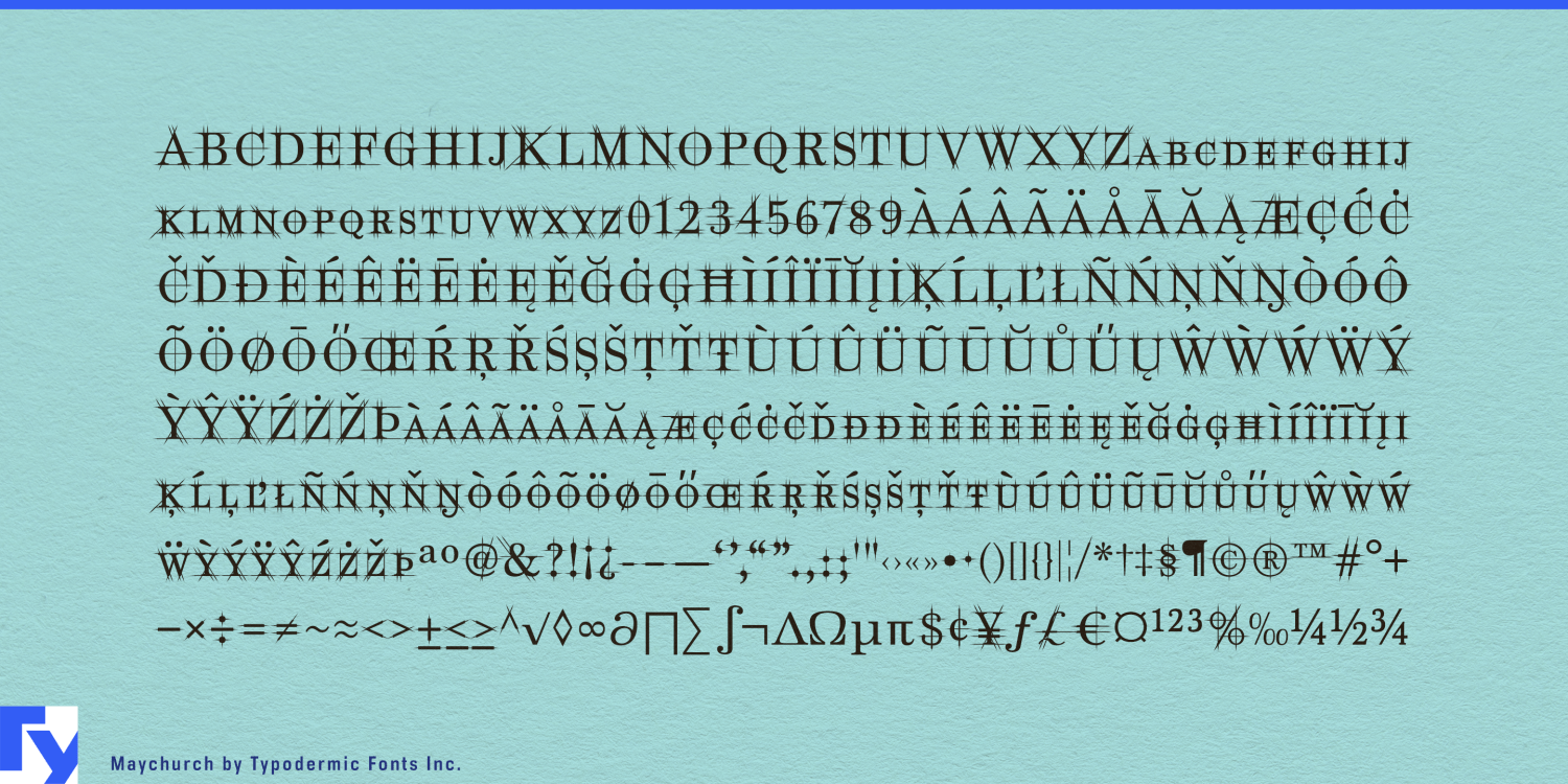 Maychurch Font Poster #1