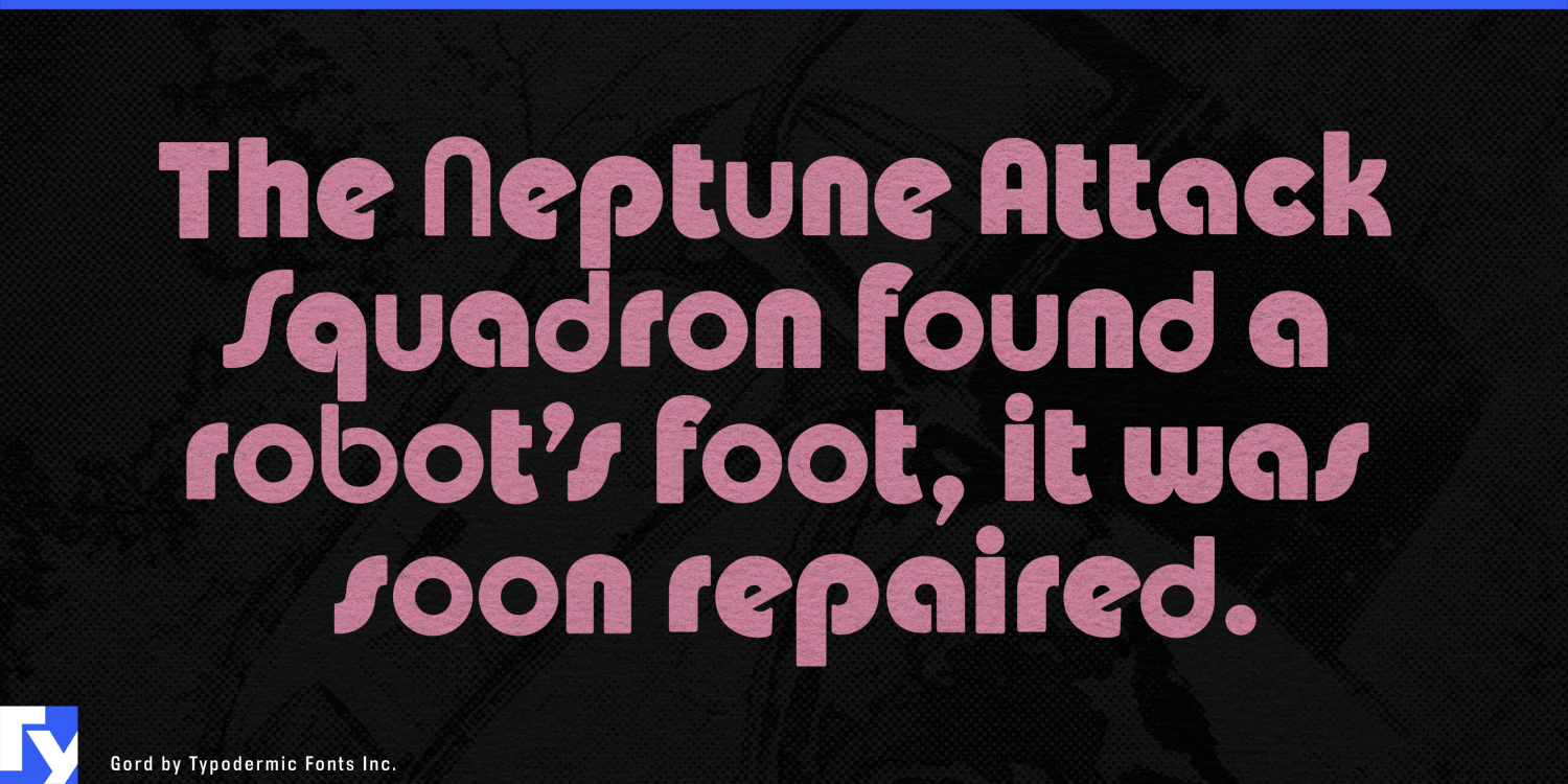 Gord Font Poster #1
