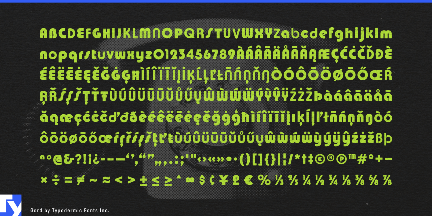 Gord Font Poster #1