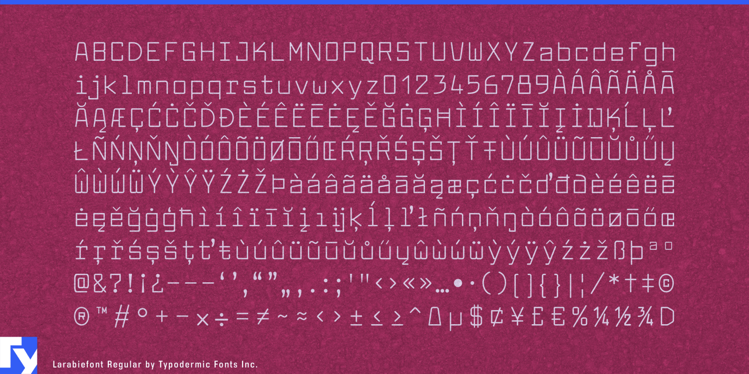 Larabiefont Font Poster #1