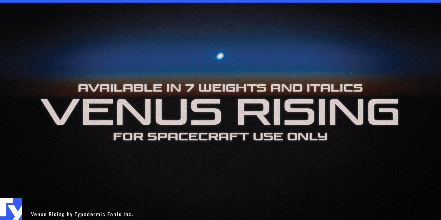 Venus Rising Font Poster #1