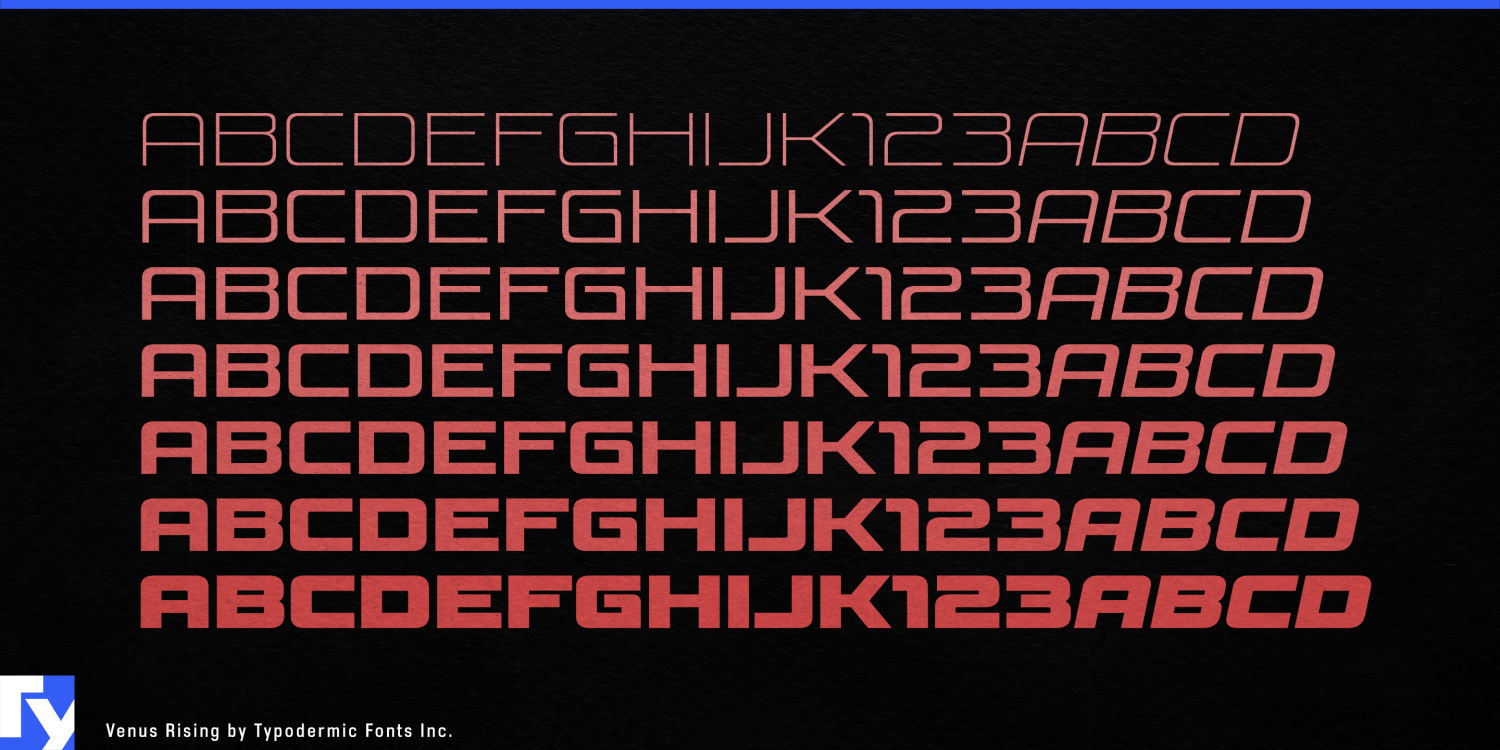 Venus Rising Font Poster #1