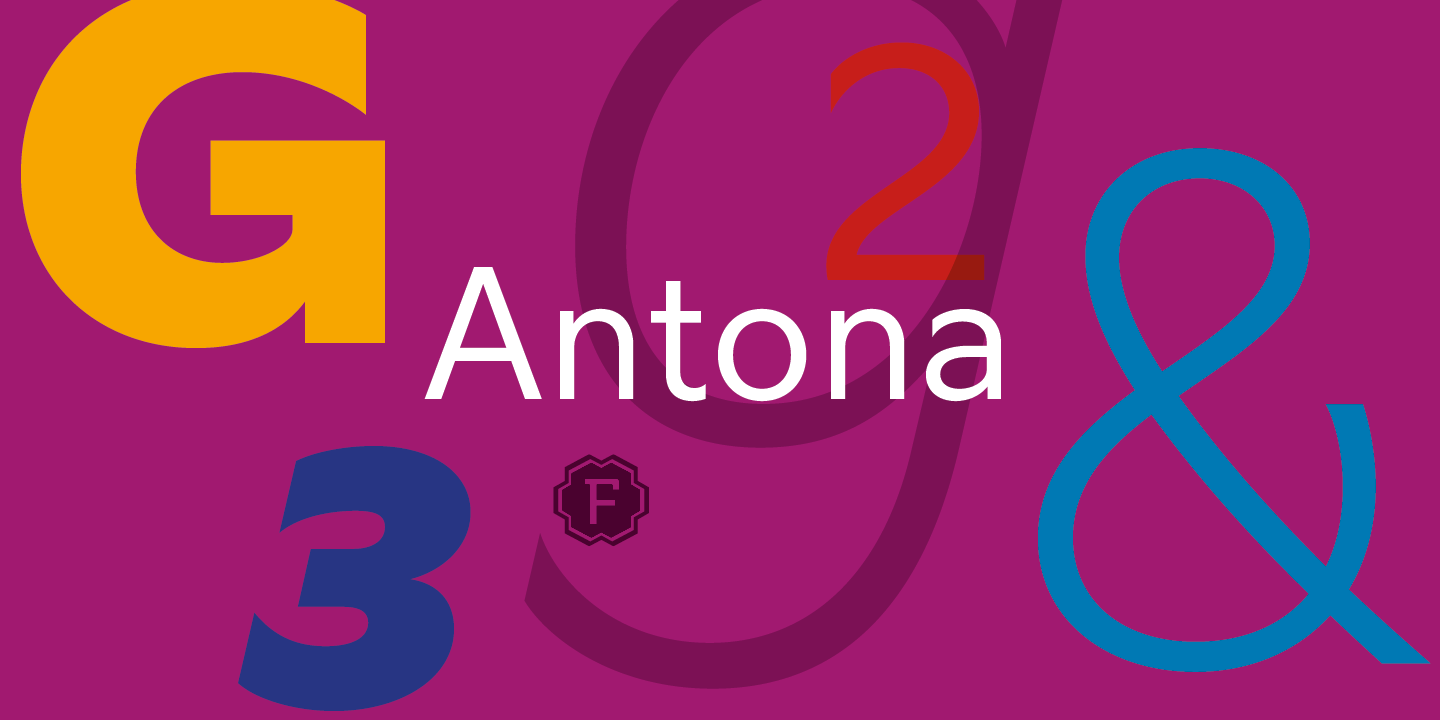 Antona Font Poster #1