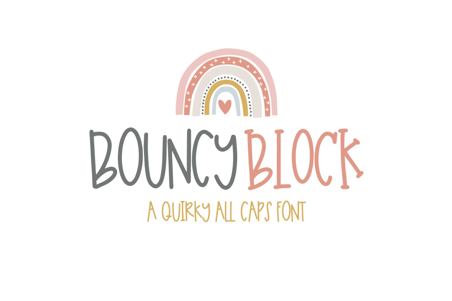 Bouncy Block Font Family Poster