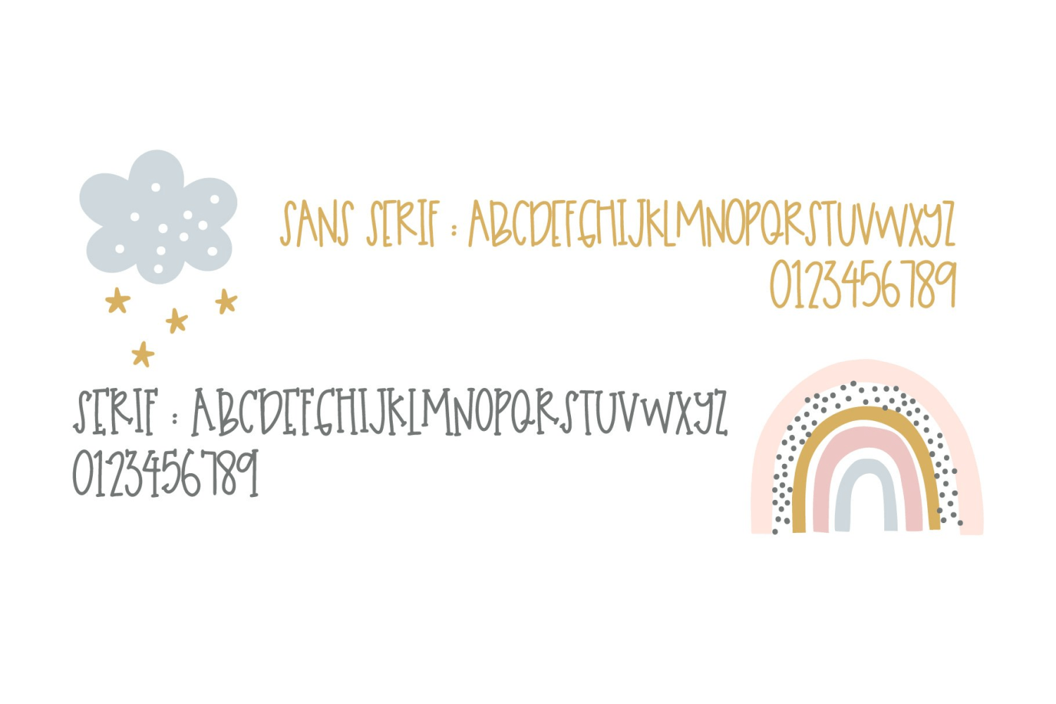 Bouncy Block Font Poster #1